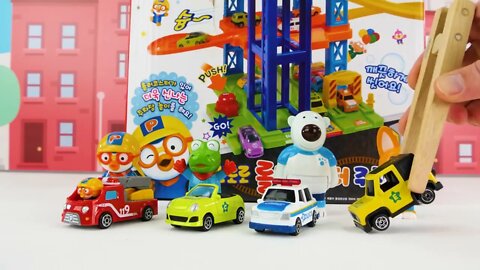 160 10¡Enseñe a los niños palabras en español e inglés con Painting Pororo Toy Car Fun!
