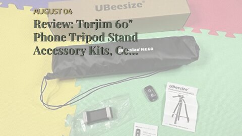 Review: Torjim 60" Phone Tripod Stand Accessory Kits, Cell Phone Tripod with Wireless Remote &...