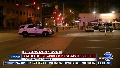 One dead, one critical in shooting at 14th and Market in LoDo