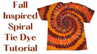 Tie-Dye Designs: Happy Thanksgiving Fall Inspired Spiral