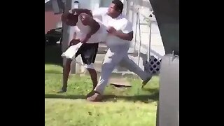Son Knocks Out Step Dad for Hitting His Mother