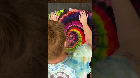 Dyes with Food Names Tie Dye Spiral #shorts