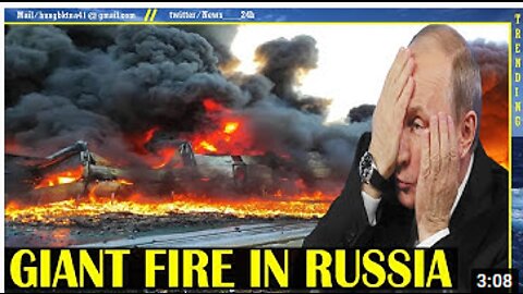 Russia turned into a "sea of fire", PUTIN panicked when Russian military facilities were burned down