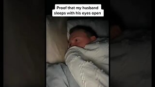 Woman provides "evidence" of her husband's strange sleeping pattern, saying, "I would cry."#shorts