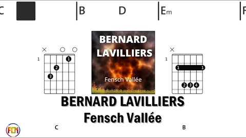 BERNARD LAVILLIERS Fensch Vallée - FCN Guitar Chords & Lyrics HD