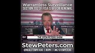 Stew Peters Goes Ballistic On The Patriot Act, Calls For The FBI, IRS & Others To Be Designated...