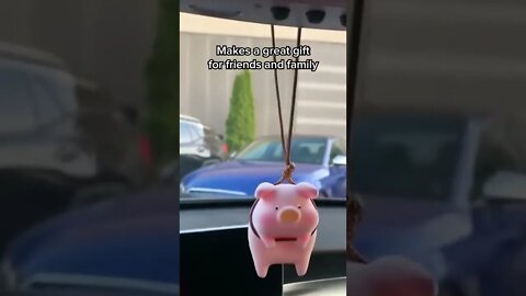 @TAXI TV Just Look How is cute this swinging pig is ! #shorts #caraccessories #cars