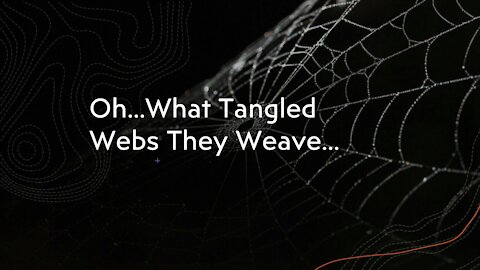 Oh...What Tangled Webs They Weave.