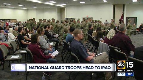 Arizona National Guard troops heading to Iraq