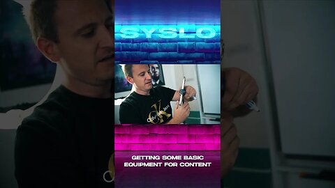 Getting Some Basic Equipment for Content - Robert Syslo Jr.