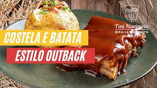 Costela e batata estilo outback | Receita, rápida, fácil e deliciosa.