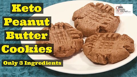 How to Make Keto Peanut Butter Cookies 3 Ingredients #keto #ketorecipes #ketodesserts