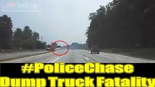 Full Dashcam Video | Man Fatally Crashes Into Dump Truck During Police Chase