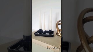 DIY QUICK AND EASY CANDLE HOLDER IDEA #shorts #diyhomedecor #diycandleholder #easydecor #easycraft