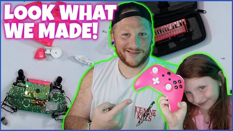 Custom Made Pink & White Xbox Controller!