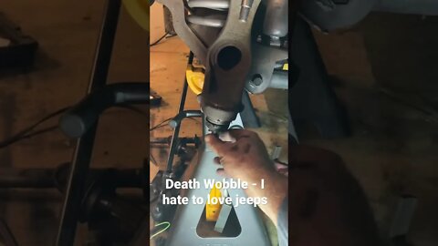 Death wobble kills. #jeep #deathwobble #xj #diy #repair