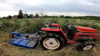 🚜 Kaszálás Yanmar F235 traktorral Mulcher (a végen a poén) Yanmar Tractor