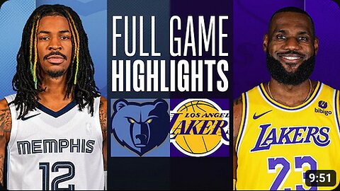 GRIZZLIES at LAKERS FULL GAME HIGHLIGHTS January 5 2024
