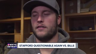 Matthew Stafford plans to play through back pain