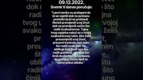 Poruka Svemira 09.12.2022. 💙