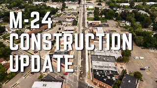 M-24 Construction Progress Oxford Michigan 9/6/2020