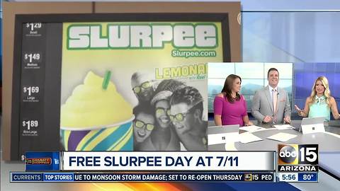 Free slurpee day at 7-Eleven locations
