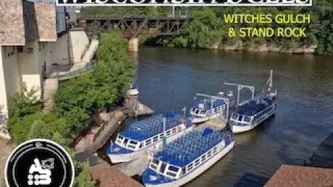 Van life Wisconsin Dells Mid West Travels Ancient Glaciers Boat Tour Witches Gulch & Stand Rock