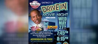 Drive-in movie night at West Wind drive-in Theater