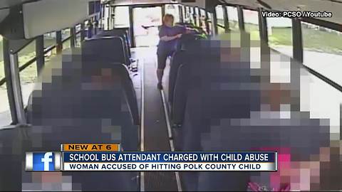 Deputies: Polk County Schools Bus Attendant arrested for striking special needs child on bus