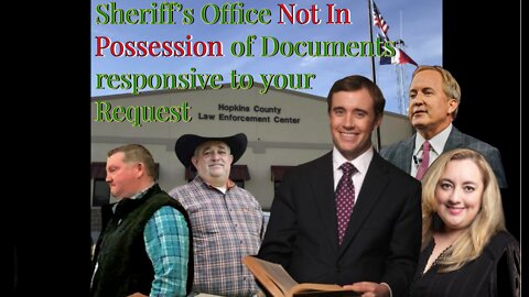 Texas Public Information Act Denial Game ~Not In Possession Of Documents Responsive To Your Request