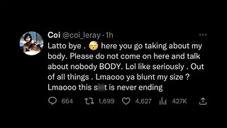 coi leray wants to fight latto after getting called a blunt