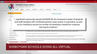 Sheboygan School District moves all classes online starting next week