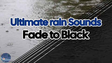 Rain sounds for deep sleep black screen | rainy dark night