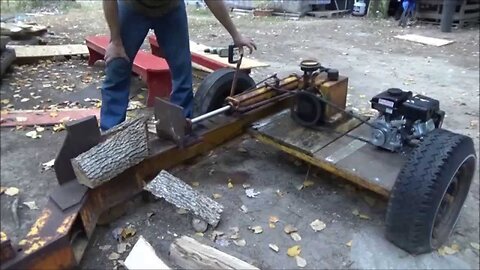 Restoring An Old Rusty Gas Powered Log Splitter O4