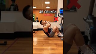 ❌ STOP DOING AB CRUNCHES LIKE THIS! #abcrunch