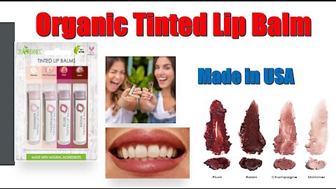 US Best Organic Tinted Lip Balm | Natural Lip Balm | Natural Lip Stick