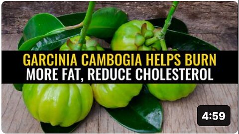 Garcinia cambogia helps burn more fat, reduce cholesterol