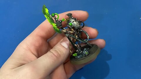 Warhammer 40k Necron Overlord (Hyperphase Glaive and Tachyon Arrow) Painting Overview