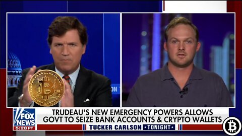 Marty Bent Orange Pills The Nation on Tucker Carlson While Freedom Truckers Receive Donated Bitcoin