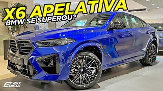 NOVA BMW X6M COMPETITION 2024 PESADELO DE AUDI E MERCEDES COM MOTOR V8, DESIGN OUSADO E MENOS ITENS