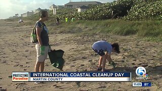 Volunteers help keep beaches clean during International Coastal Cleanup Day