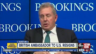 UK ambassador to US quits days after leaked cables on Trump
