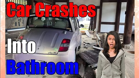 One of Japan's weirdest cars crashes into Japan's oldest outhouse
