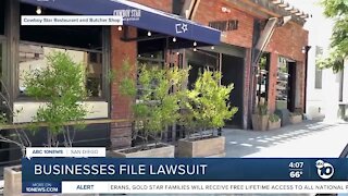 Businesses file lawsuit over restrictions