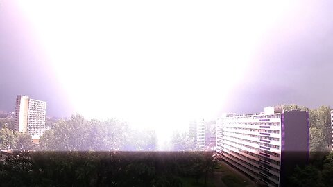 Lightning strike in Amsterdam
