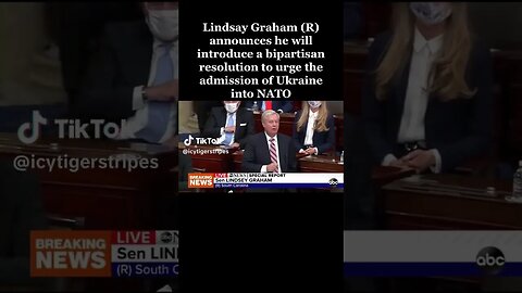 Sen. Lindsey Graham (R) Pushes For Ukraine NATO entry. #USA #Ukraine #NATO