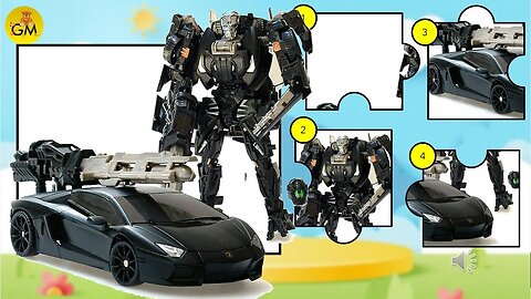 Menyusun puzzle mainan anak Transformers Lockdown || Gudang Mainan