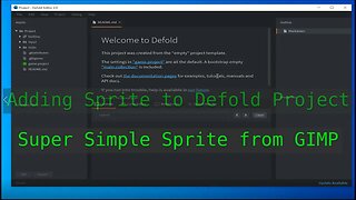 #Defold Game Engine - Adding first Sprite made in GIMP