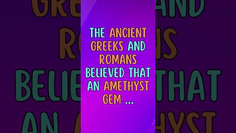 🕵️‍♂️💎Uncovering a Fact of History!! #shortsfact #historicalfacts #historyfacts #amethyst #hangover
