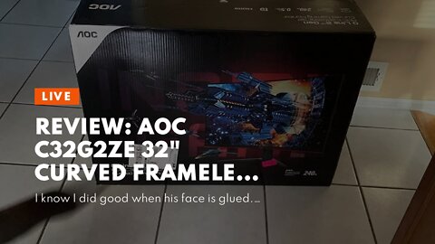 Review: AOC C32G2ZE 32" Curved Frameless Gaming Monitor, Full HD 1920x1080, VA, 0.5ms 240Hz, AM...